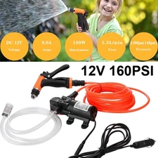 Car Pressure Washer Electric Gun Portable 12V High Power Cleaner With Water Pump