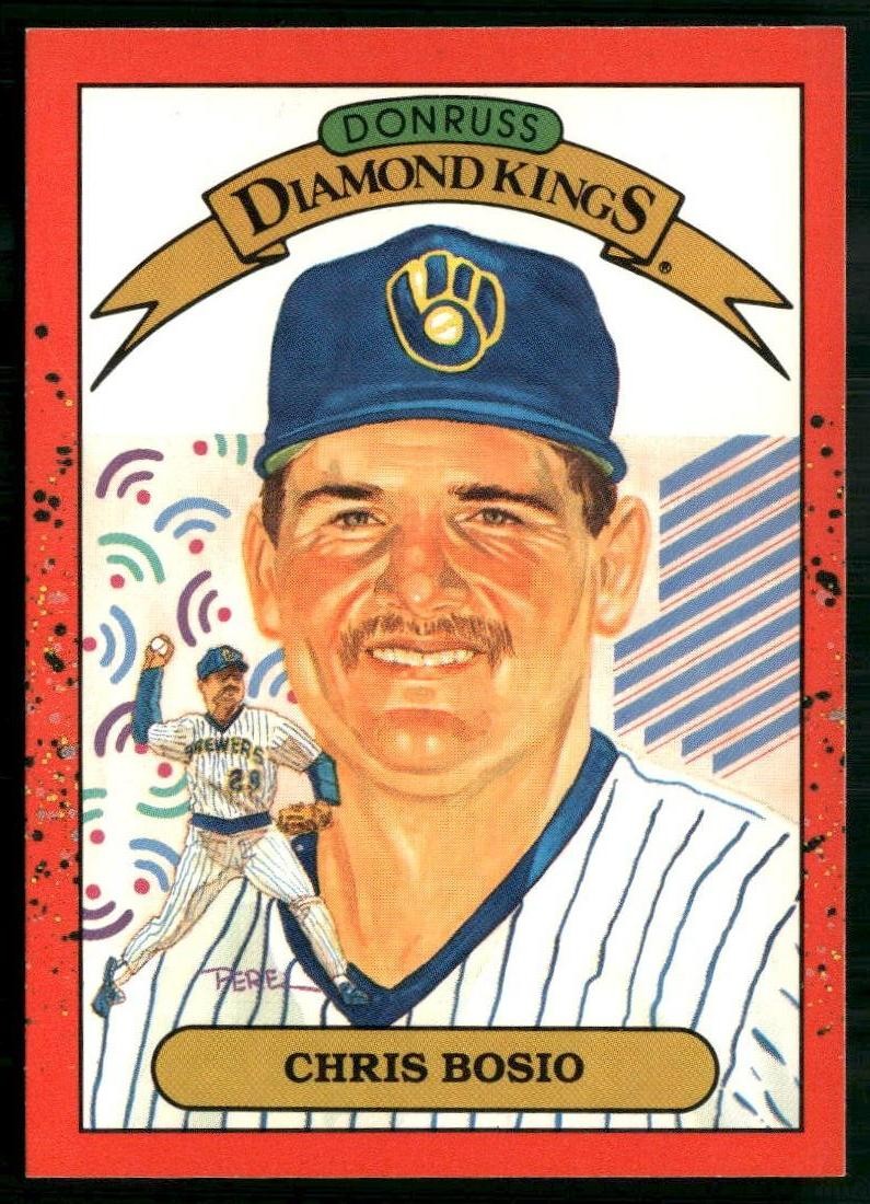 1990 Donruss Chris Bosio #20 Diamond Kings Brewers BB2