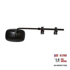 Usa 11980 Universal Bar Towing Mirror Kit Black