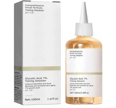 Glycolic Acid 7% Toning Solution 100 ml/3.38 fl oz Prevents Skin Aging Sealed 