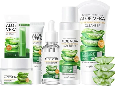ISBEAUSOLS Aloe Vera Beauty Gifts Sets for Women - Skincare Set - Mothers Day Pamper Gifts