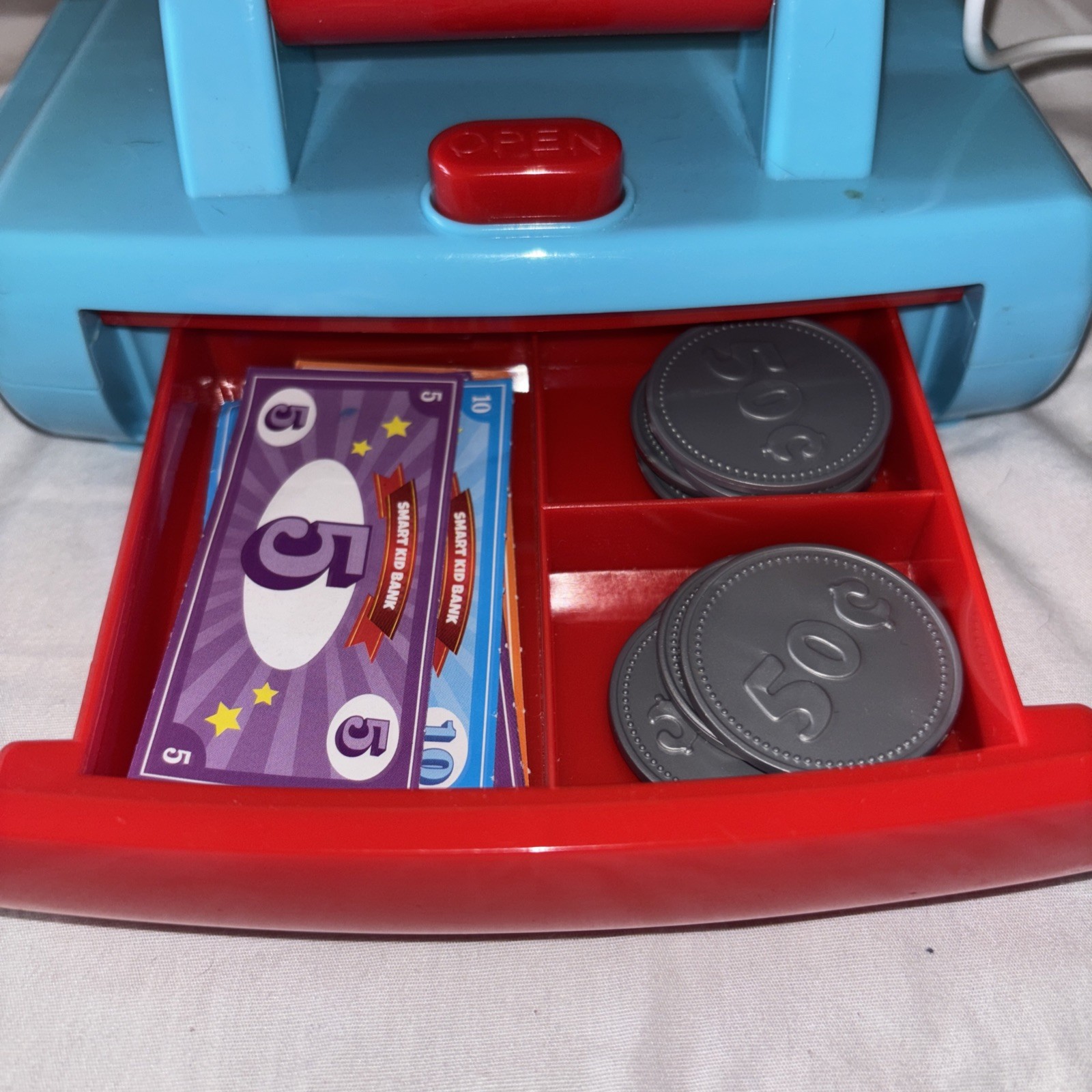 как выглядит Play Go Cash Register Toy Touch Shop Grocery Checkout Register with toy money фото