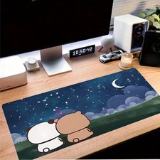 40*90cmAdorable Bubu And Dudu Design Mouse Pad - Spacious Gaming Mouse Pad for D