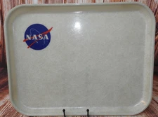 (1) New Oldstock 60's 70's Era Nasa Johnson Space 18"x14" Camtray Cafeteria tray