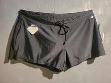 NWT Zeroxposur  Sun Smart Women's Black Quick Dry UPF 30+ Action Shorts Size XL