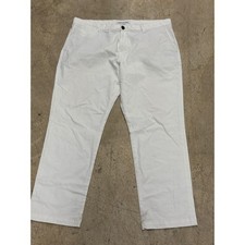 Amazon Essentials Mens White Athletic Fit Chino Pants 38x30 Casual