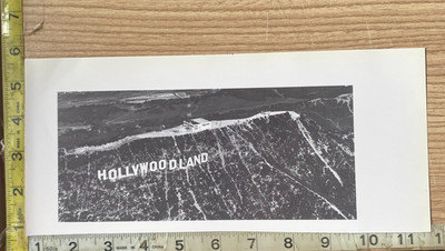 Hollywood CA Sign Original Hollywoodland Scene Book Photograph