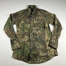 Vintage Spartan Realtree Mens Large Camouflage Outdoor Hunting Shirt USA MADE