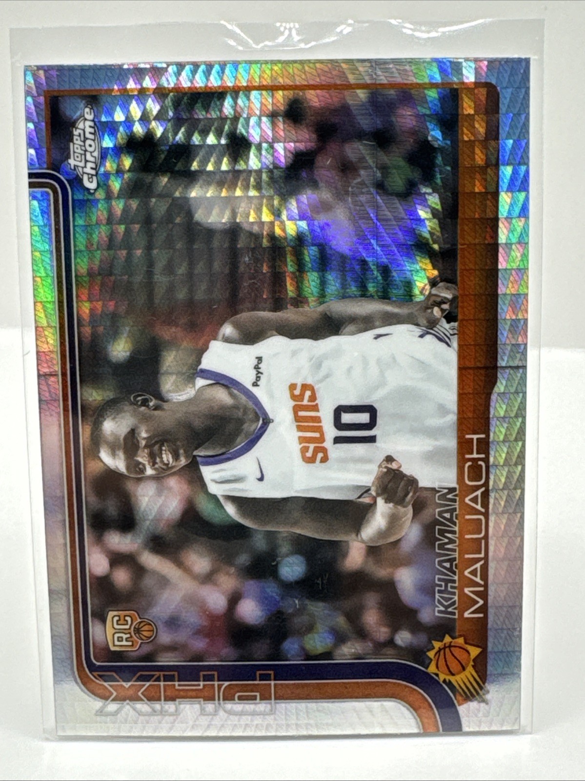 2025-26 Topps Chrome - Khaman Maluach #260 Prism Refractor (RC)