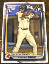 Braylon Payne - 2024 Bowman Draft 1st - Prospect/Rookie - BC-72 - Brewers