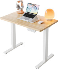 32" Small Electric Standing Desk Adjustable Height, 4 Memory Height Settings, Si