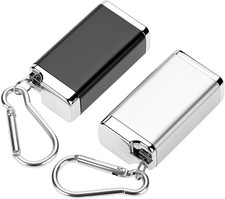 QWORK  2-Pack Pocket Ashtrays, Travel Ashtray...