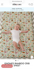Crib Fitted Sheet by Little Crowns and Capes, Bamboo