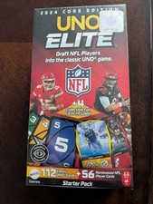 2024 Core Edition UNO ELITE Starter Pack 56 NFL Player Cards New Sealed