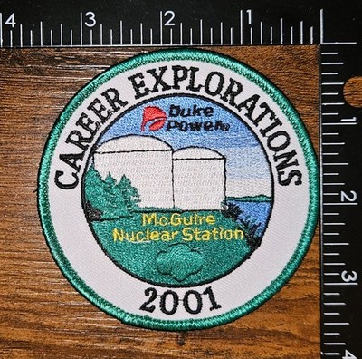 Career Explorations 2001 Duke Power McGuire Nuclear Station North Carolina Patch