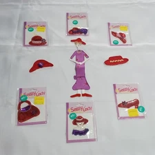 NEW Lot of 9 ~ Sassy Lady Red Hat Society Sequin Bead Appliqués + Embellishments