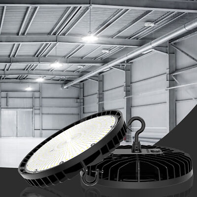 1/10/15/20 Pack LED UFO High Bay Light Fixture Dimmable Warehouse Barn Shop Lamp