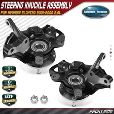 Front Left & Right Steering Knuckle Assembly for Hyundai Elantra 2001-2006 2.0L