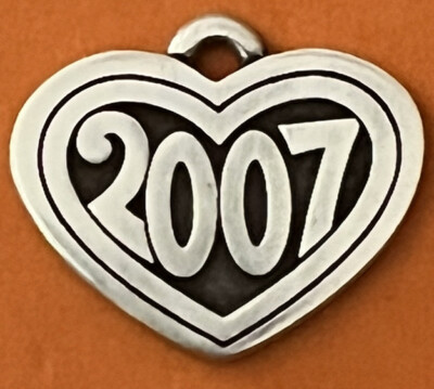 James Avery Retired Sterling Silver 2007 Year In Heart Charm | eBay