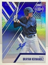 Brayan Hernandez 2017 Panini Elite Extra Edition Aspirations BLUE Auto #'d 30/50