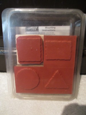 Stampin Up - Little Shapes background - rectangle, square, triangle, circle