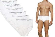 Stock Up on Essentials: 6-Pack Fruit of the Loom  Solid White Briefs L-4X 