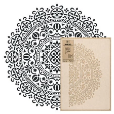 Reusable PLASTIC Wall STENCIL Template / 17.7"x25.6" or 25.6"x37.4" / MANDALA #1