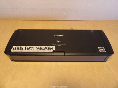 Canon imageFORMULA P-215II Portable Duplex ADF Scanner 600dpi - USB PORT BROKEN