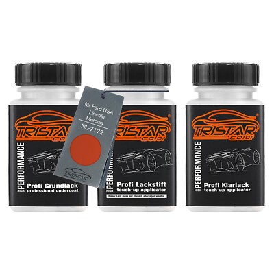Autolack Lackstifte für Ford USA Lincoln NL 7172 Orange Frost Metallic 3 x 50ml