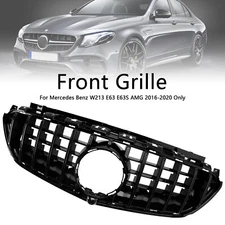 🚀Front Bumper Grille Grill Fits Mercedes Benz W213 E63 E63S AMG 2016-2020 Only