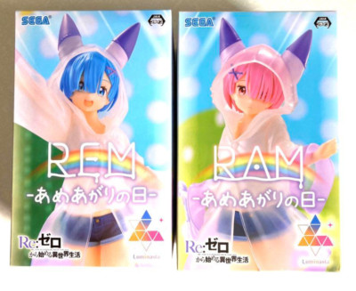SEGA Re:Zero - Ram Rainy Day Ver. - Figura SPM Da Collezione Con Base Inclusa - 2