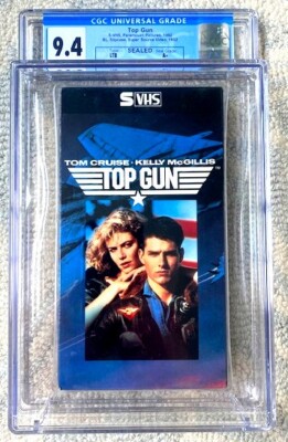 TOP GUN - Sealed S-VHS - ULTRA RARE Super Source VHS - Graded CGC 9.4 A+