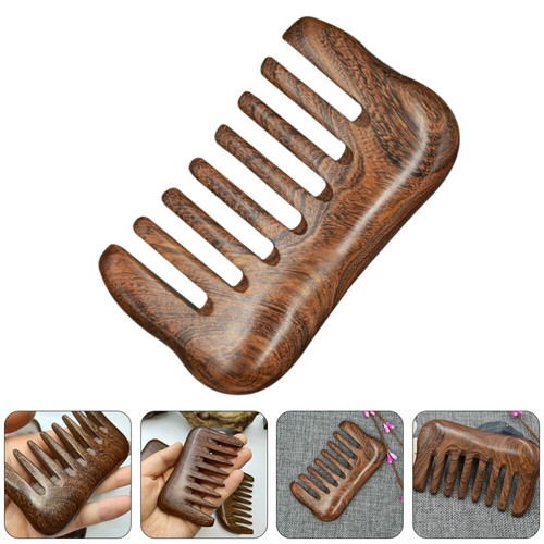Scrapping Comb for Health Wood Hair Pick No Handle Mini Pocket Travel