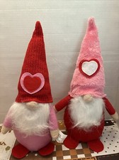 NEW Set of 2 Greenbrier Love Gnomes Valentine's Day Heart Gnome Felt Decor