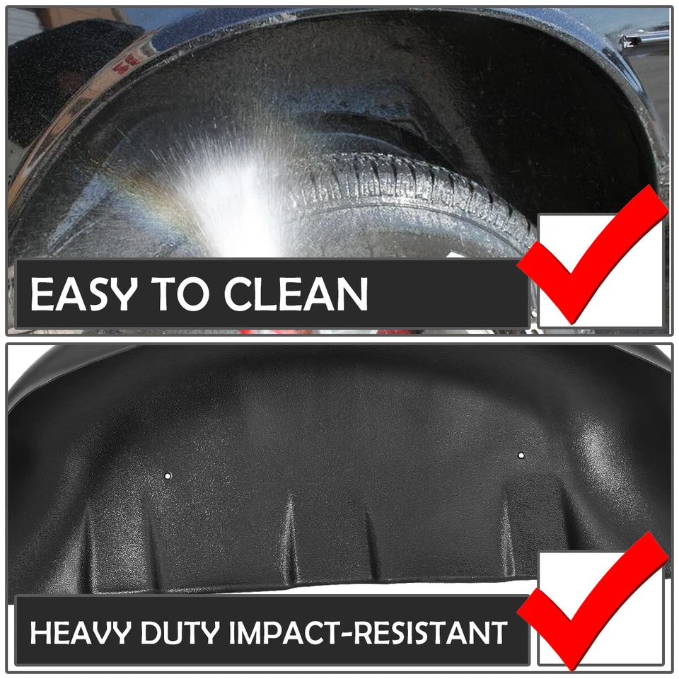 PARA 2017-2019 F250 F350 SUPER DUTY RUEDA TRASERA GUARDABARROS GUARDABARROS INTERIOR GUARDABARROS Foto 3 de 4