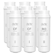 1-9 Pack CF+RO Water Filter Cartridge Replacement For SimPure Q3-600 RO System