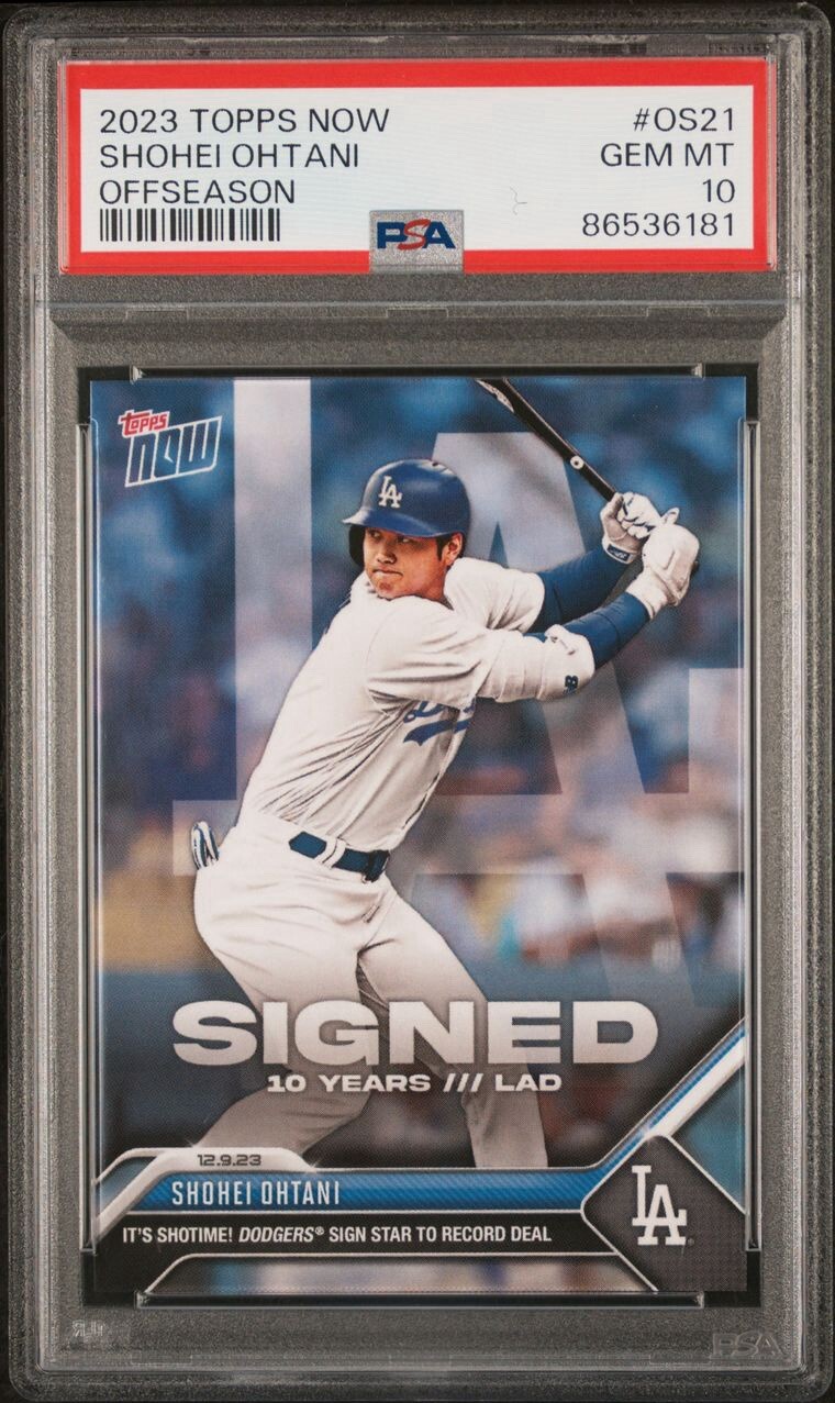 大谷翔平 ブラックラベル BGS10 PSA10 topps now WBC ドジャース 野球