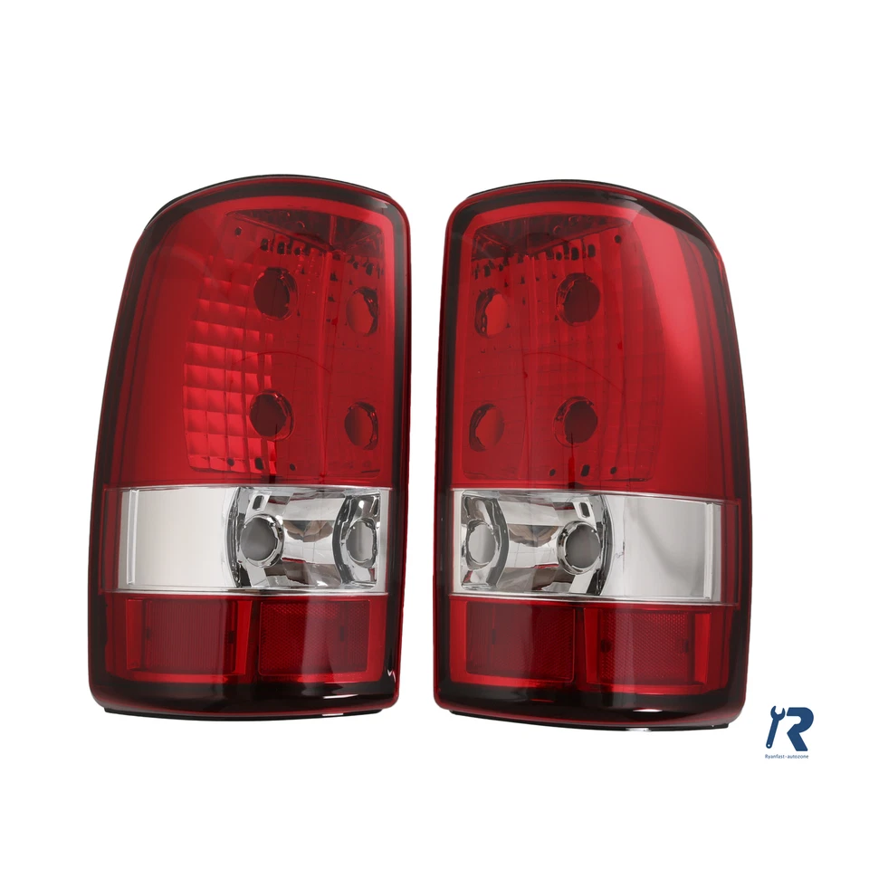 1 par de luces traseras rojas (izquierda + derecha) aptas para Chevy Chevrolet GMC 2000-2006 Foto 2 de 4
