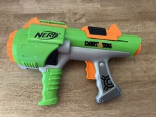 NERF Dart Tag Hyperfire Neon Green Barrel Gun Blaster Rotating Shot Hasbro 2005