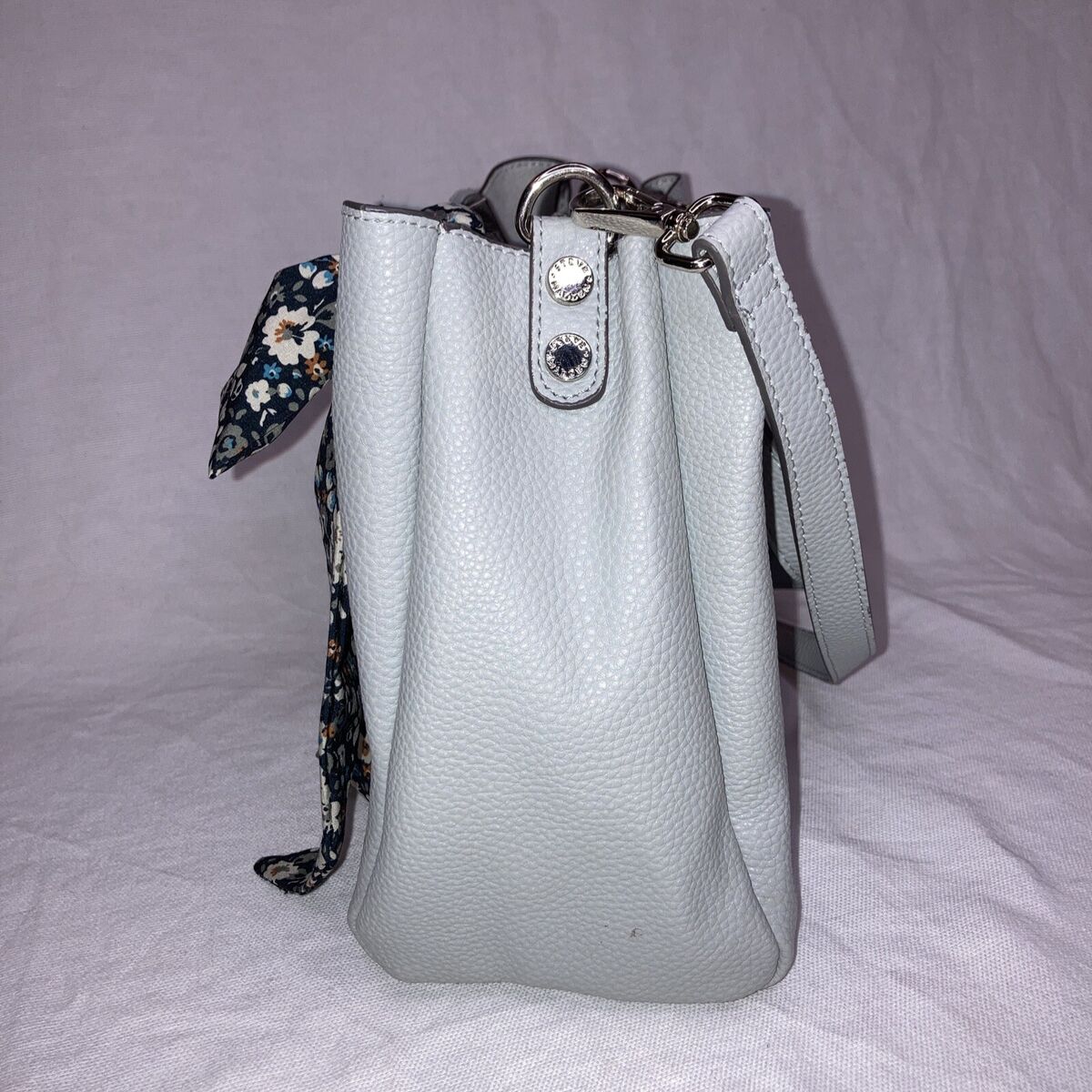Steve Madden Gray B Parker Crossbody Bag w/ Scarf Removable