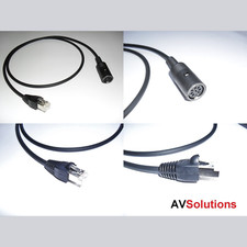 B&O BeoLab BeoSound BeoVision RJ45 to 8-Pin SKT PowerLink Adaptor Cable HQ - 5 M