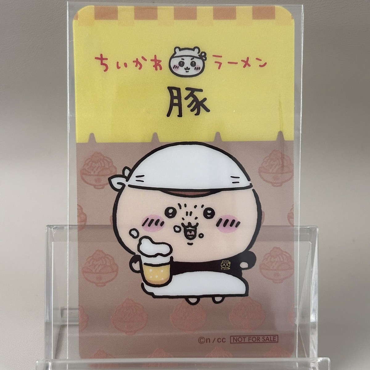 Senkawa Chiikawa Ramen Pig Clear Card Bandai Chestnut Bun