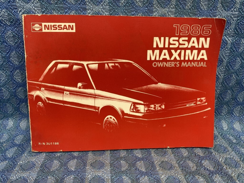 1986 Nissan Maxima Original OEM Owners Manual eBay