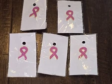5 Pink Ribbon Breast Cancer Awareness Lapel Pin Health new