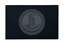 Virginia State Flag Sic Semper Tyrannis Patch [PVC Rubber-3.0 X 2.0 inch -P15]