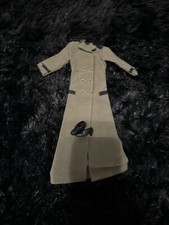Vintage 70s Megocorp Maddie Mod Barbie Doll Suede Green Black Jacket W/Shoes