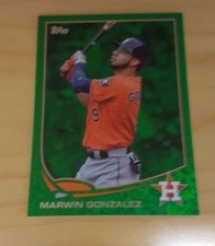 2013 Topps Update US243 Marwin Gonzalez Green Emerald Foil Rookie Card Parallel 
