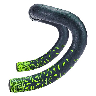 Supacaz Super Sticky Kush Star Fade Neon Yellow Bar Tape Grip Wrap-Brand Direct