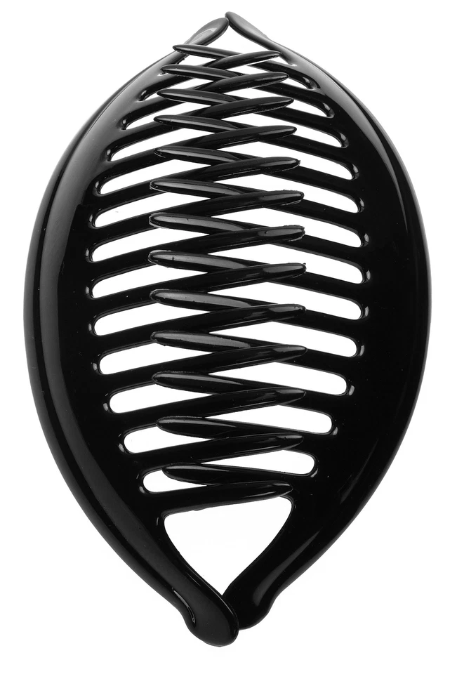 Juego de 2 peines de enclavamiento Belle grandes negros - una excelente solución de peinado... Foto 2 de 3