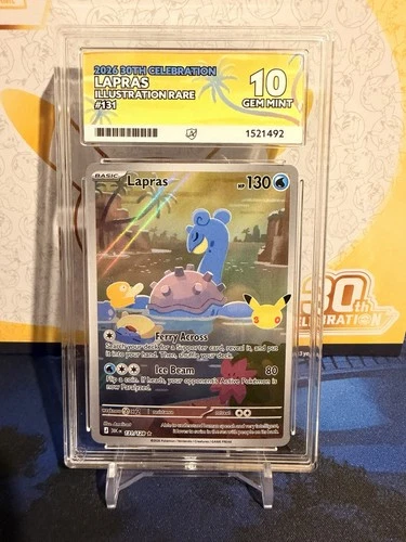 Ace 10 Lapras 131/128 30th Celebration - Pokemon TCG - Gem Mint